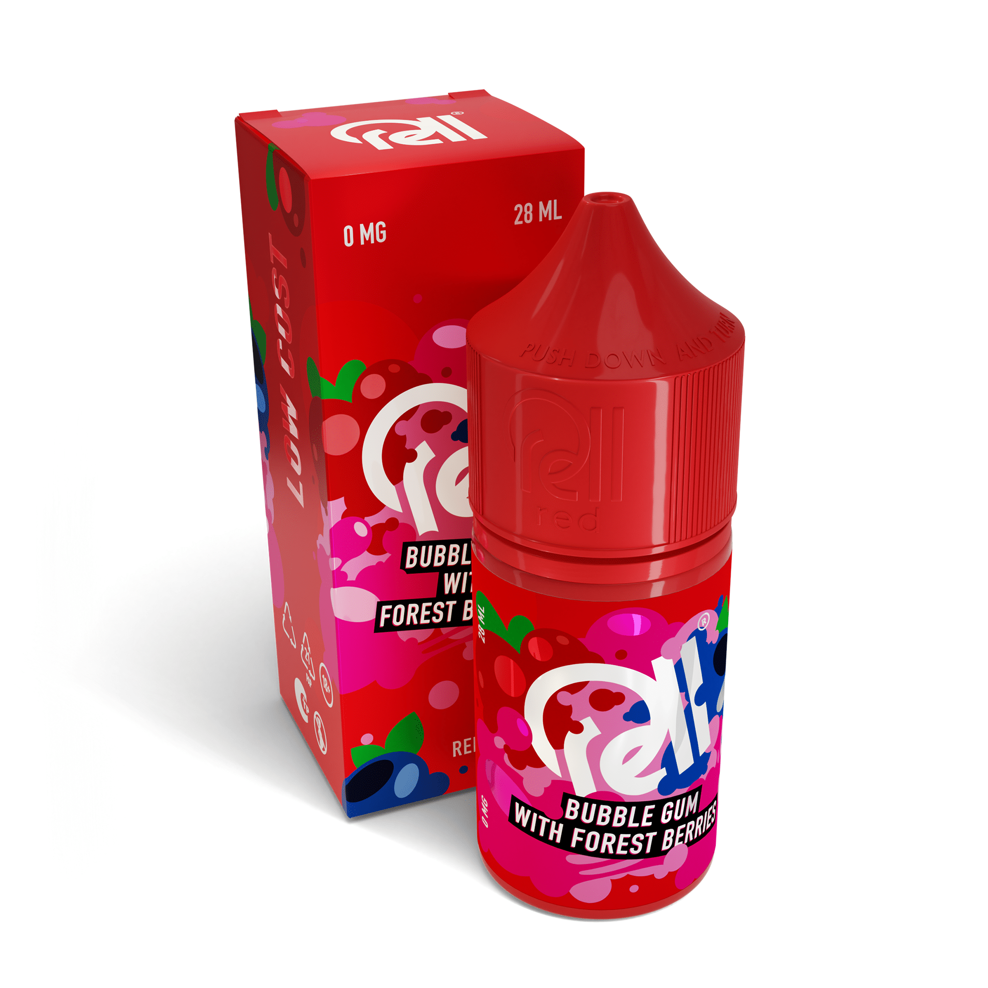 Жидкость Rell Low Cost - Bubble Gum With Forest Berries 28 мл 0 мг