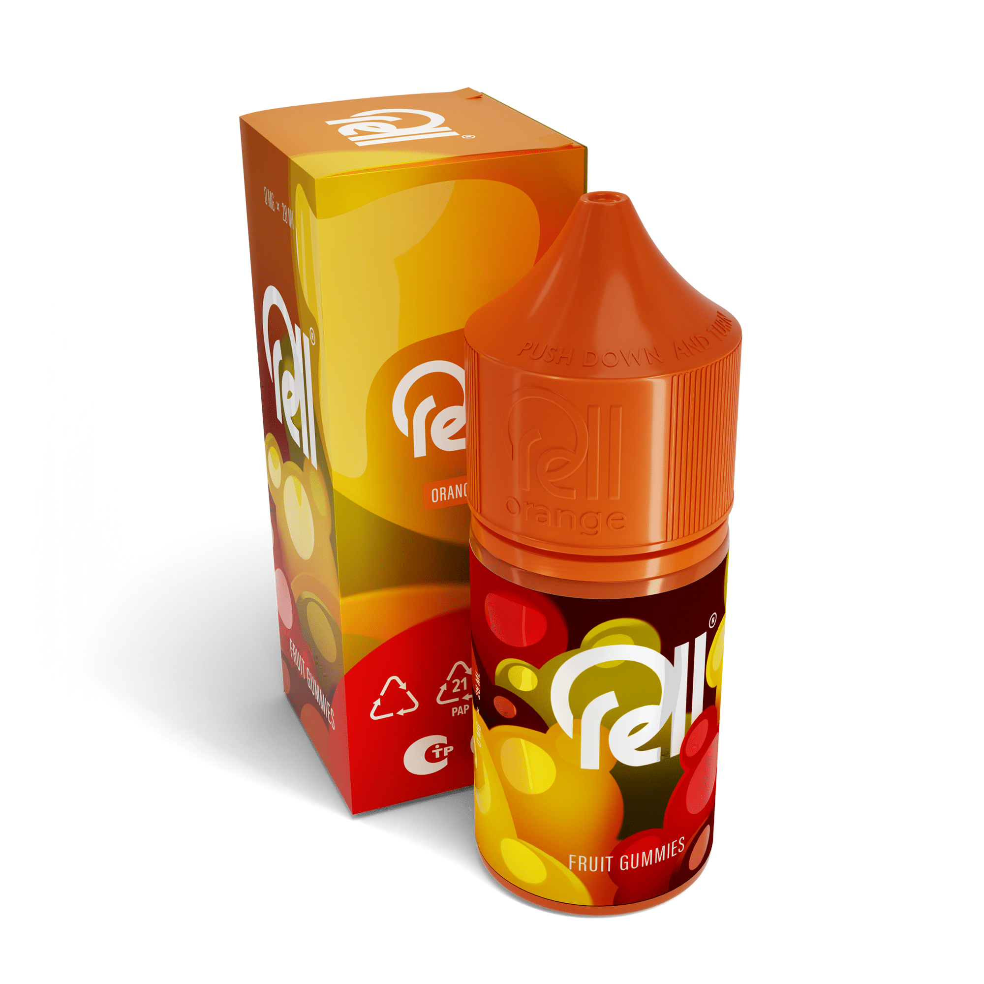 Жидкость Rell Orange Salt - Fruit Gummies 28 мл 0 мг