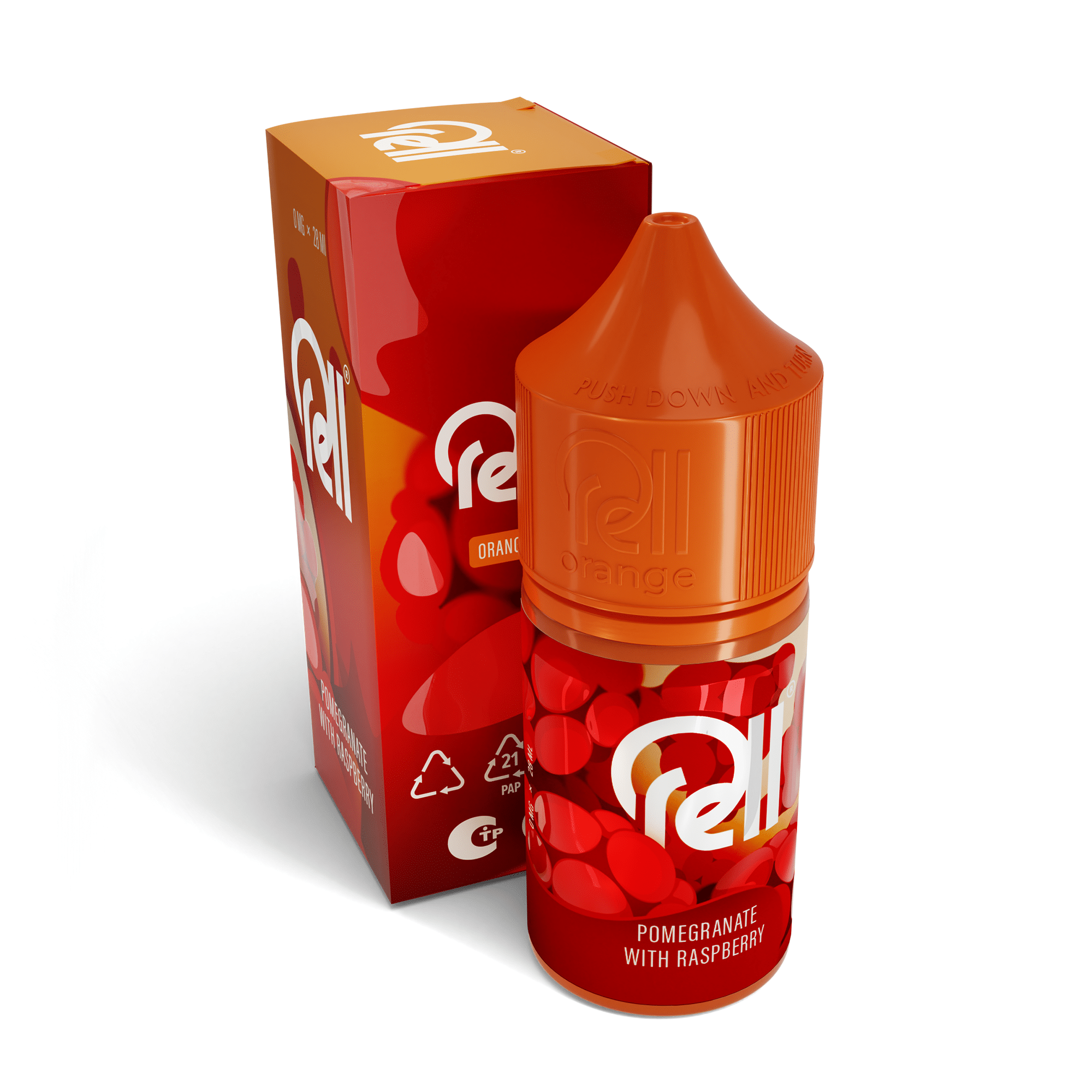 Жидкость Rell Orange Salt - Pomegranate With Raspberry 28 мл 0 мг