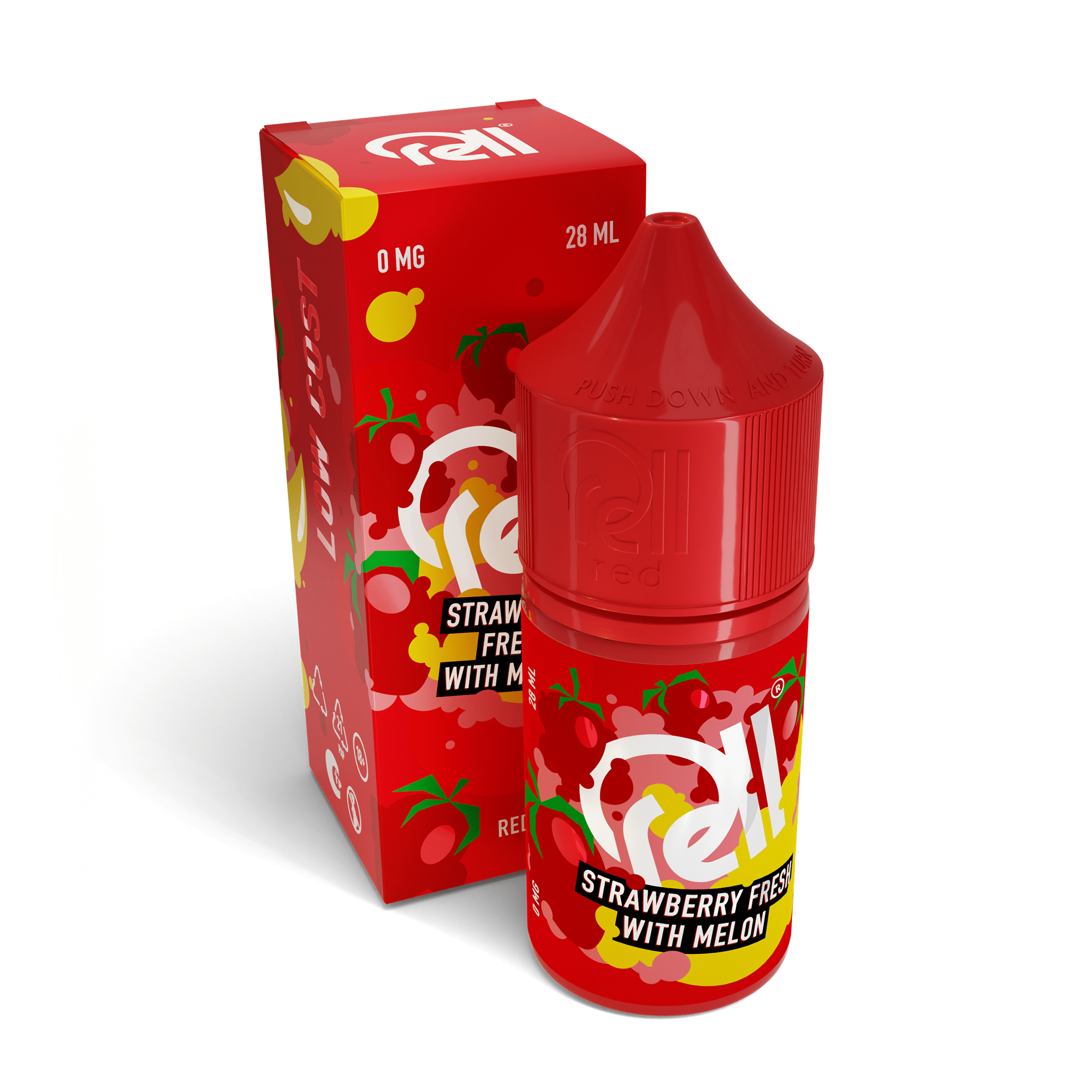 Жидкость Rell Low Cost - Strawberry Fresh With Melon 28 мл 0 мг