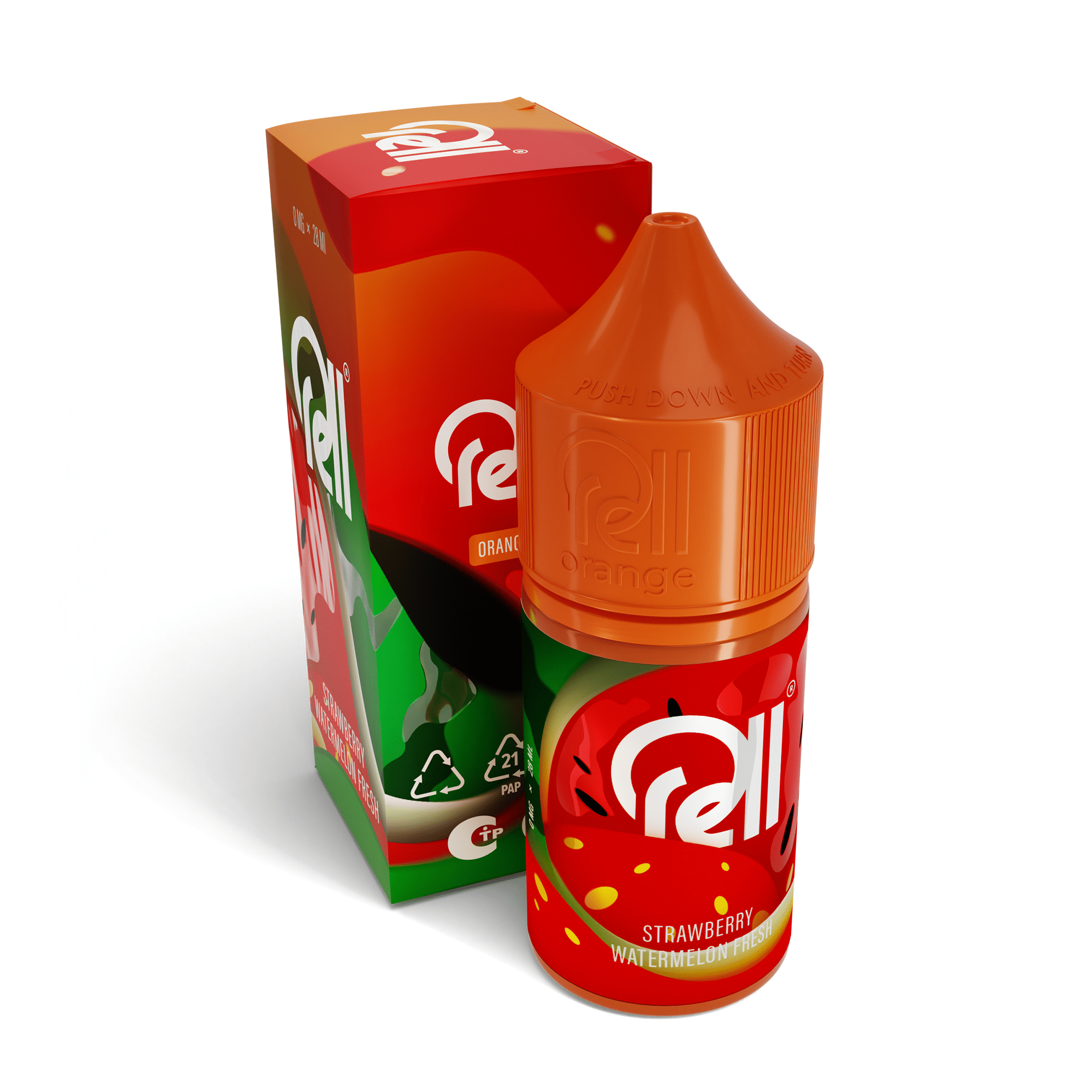 Жидкость Rell Orange Salt - Strawberry Watermelon Fresh 28 мл 0 мг