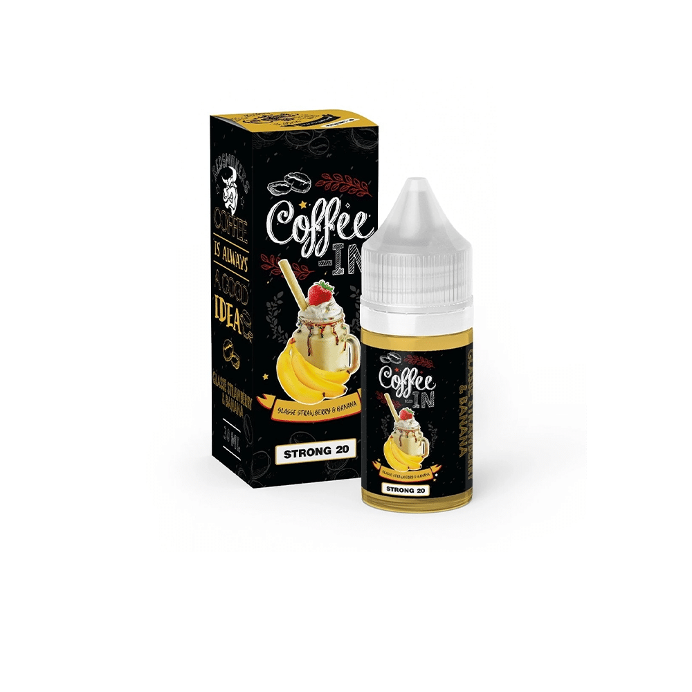 Жидкость Coffee In Salt - Glace Strawberry & Banana 30 мл 20 Strong