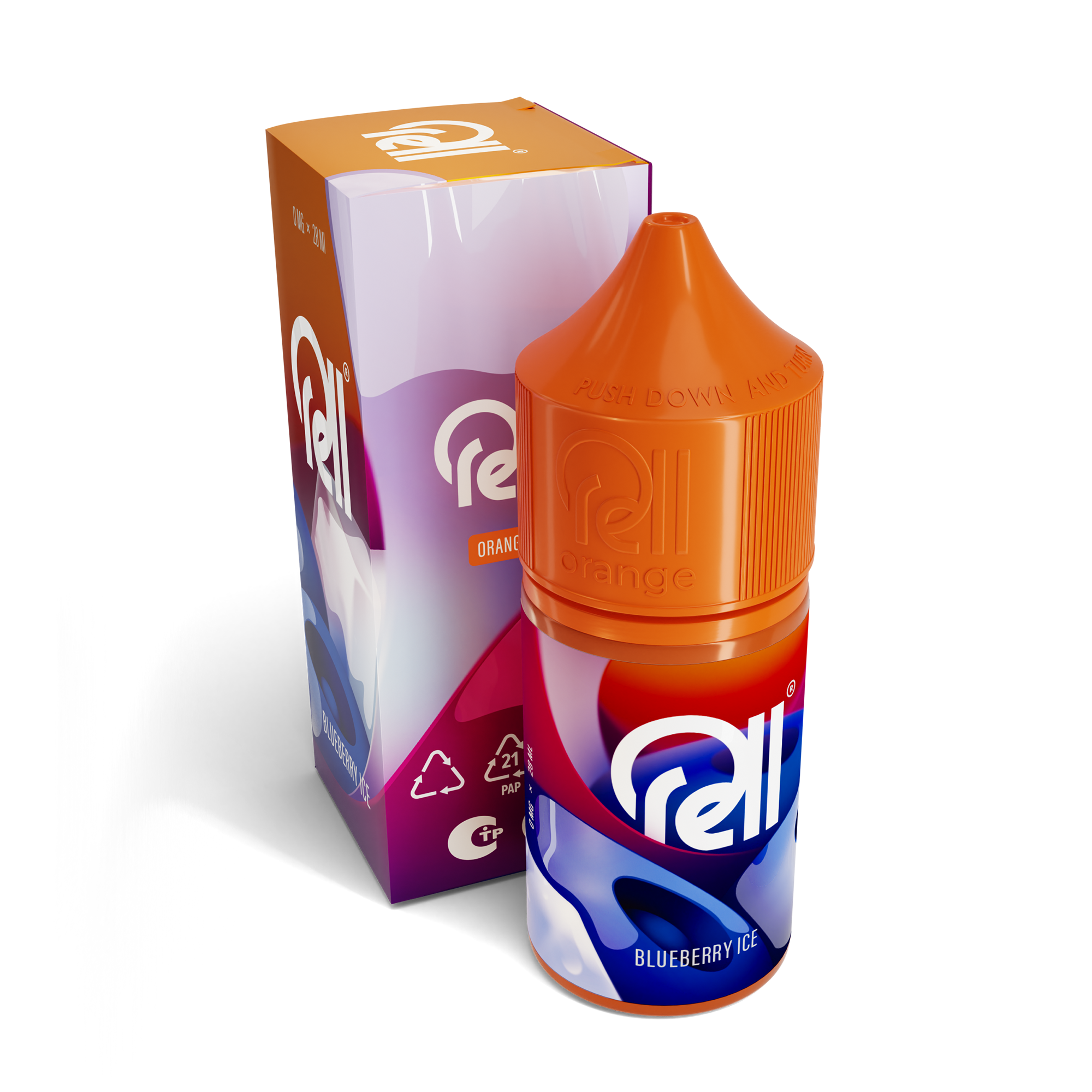 Жидкость Rell Orange Salt - Blueberry Ice 28 мл 0 мг