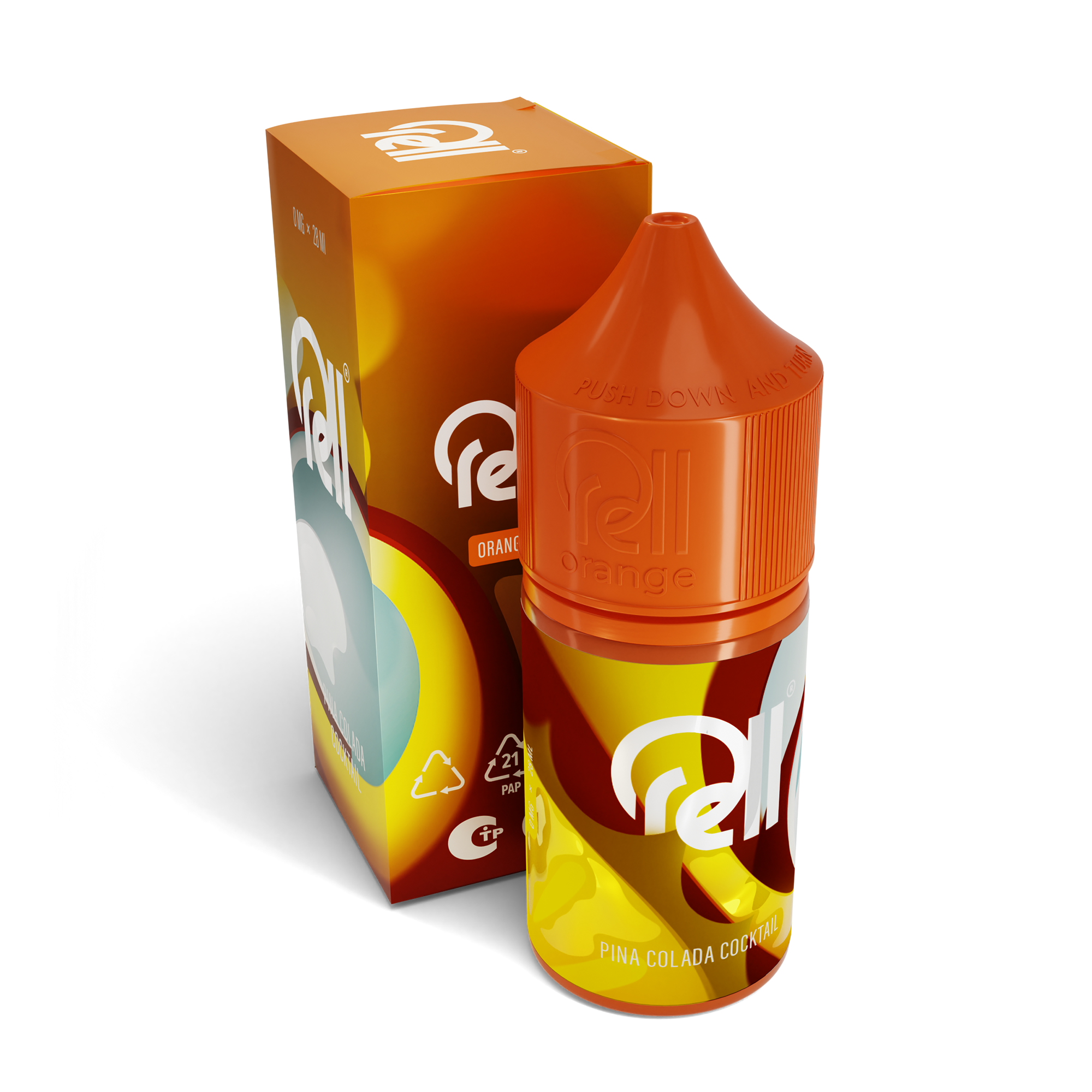 Жидкость Rell Orange Salt - Pina Colada Coctail 28 мл 0 мг