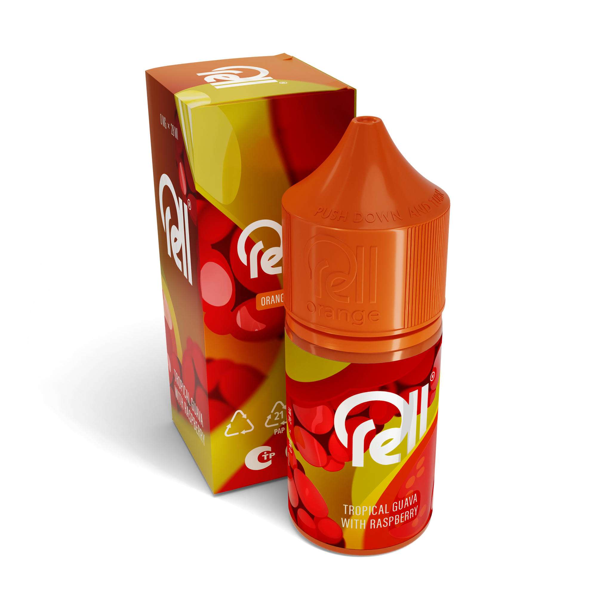 Жидкость Rell Orange Salt - Tropical Guava With Raspberry 28 мл 0 мг