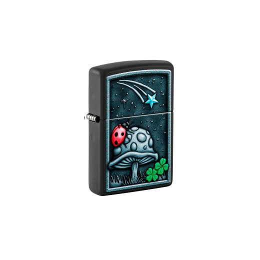 Зажигалка ZIPPO Ladybug Design с покрытием Black Matte