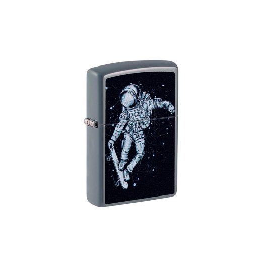 Зажигалка ZIPPO Skateboarding Astronaut с покрытием Flat Grey