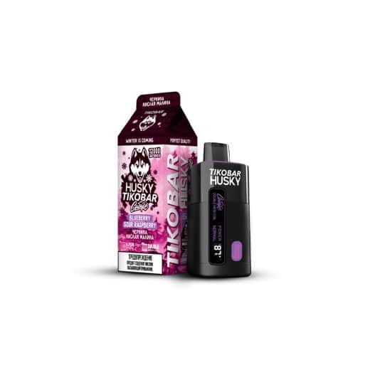 Tikobar Husky Сибирь 12000 с ароматом Blueberry Sour Raspberry (Черника Кислая Малина)