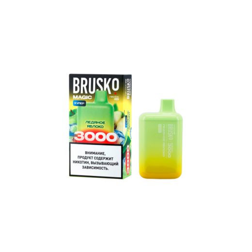 BRUSKO MAGIC 3000 с ароматом ледяного яблока, кулер