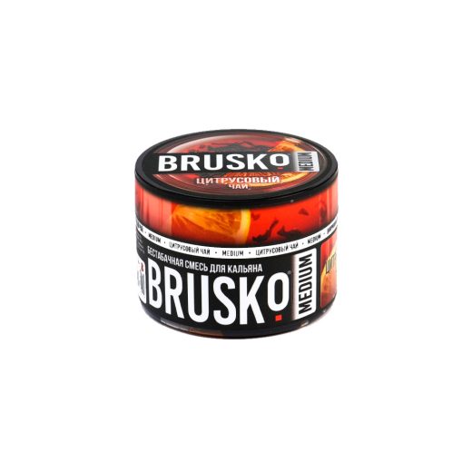 Бестабачная смесь для кальяна BRUSKO, 50 г, Цитрусовый чай, Medium (М)