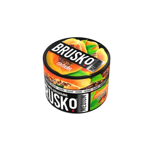 Бестабачная смесь для кальяна BRUSKO, 50 г, Папайя, Medium (М)